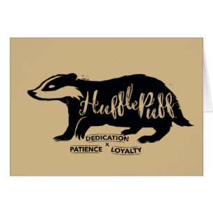 Harry Potter Tipografía Silueta de HUFFLEPUFF™