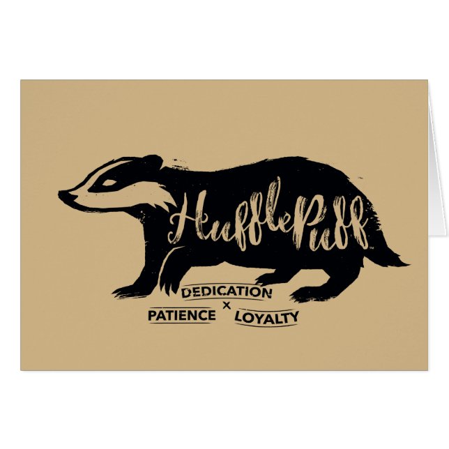 Harry Potter | Tipografía Silueta de HUFFLEPUFF™ (Anverso (Horizontal))
