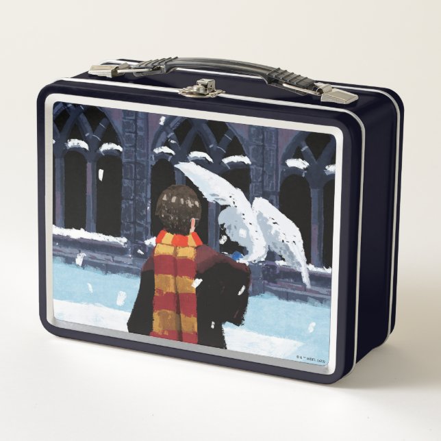 HARRY POTTER™ y Hedwig en la nieve (Anverso)