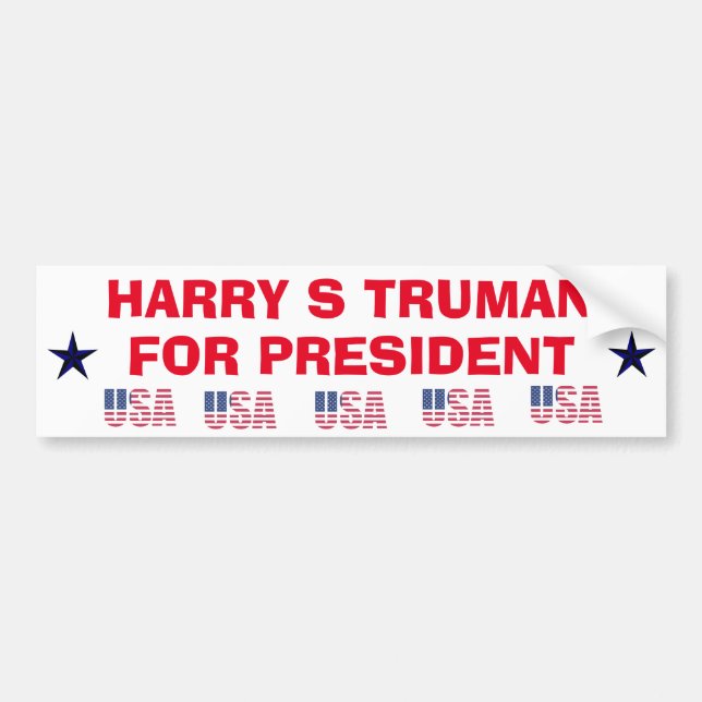 Harry Truman para Presidente Pegatina (Frente)