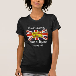 Harry y Meghan Royal Boda Camiseta Oscura