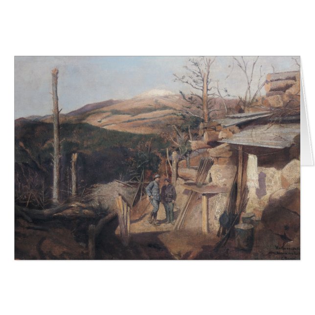 Hartmanswillerkopf, visión desde Roche-Sermet, (Anverso (Horizontal))