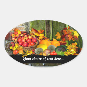 Harvest Home ~ Oval Pegatina