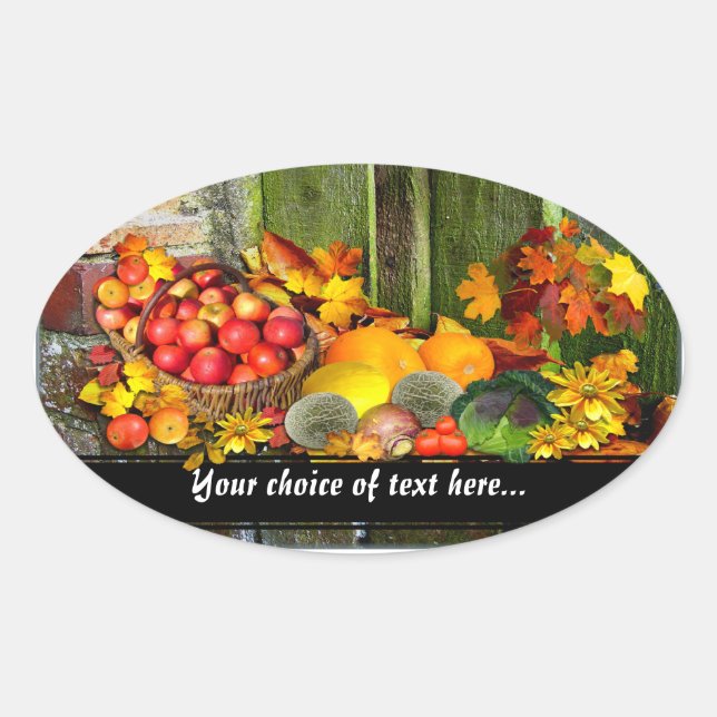 Harvest Home ~ Oval Pegatina (Anverso)