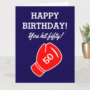 Has alcanzado la tarjeta de cumpleaños número 50 p