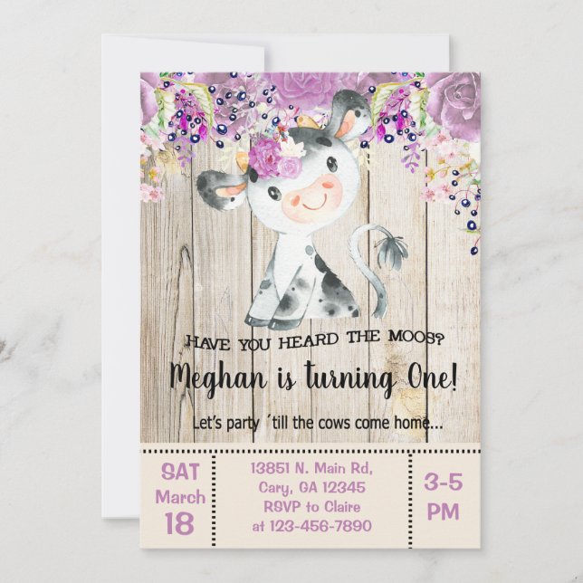 ¿Has escuchado la invitación a las vacas moos? (Anverso)