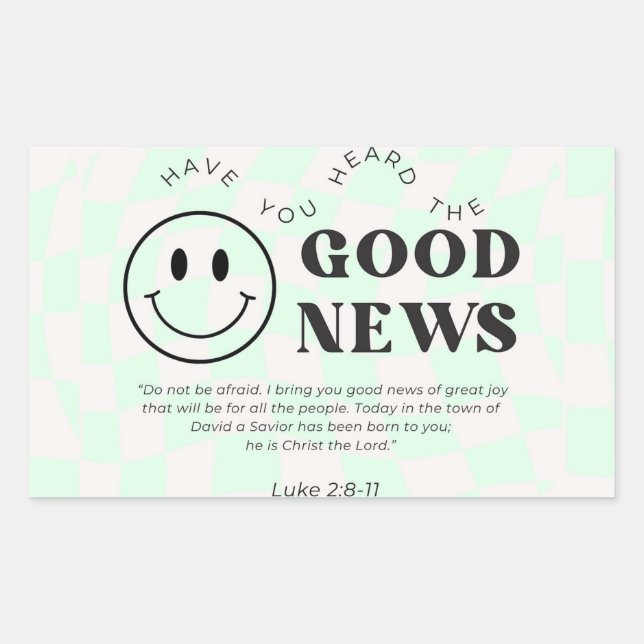 ¿Has Oído La Buena Noticia Pegatina Cristiano? (Anverso)