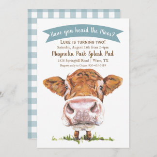 ¿Has Oído La Invitación De Cumpleaños De Moos Cow?