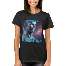 ¿Has probado la IA - Camiseta negra de mujer