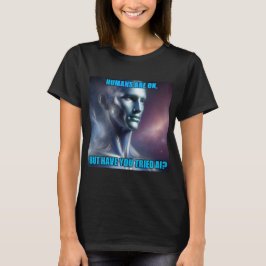 ¿Has probado la IA - Camiseta negra de mujer