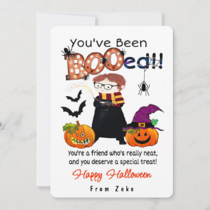 Has sido la tarjeta de Halloween personalizada "BO