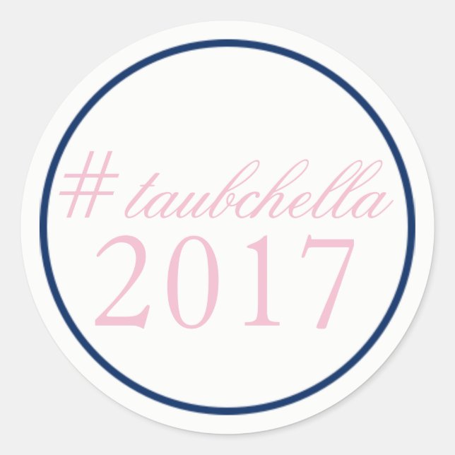 #Hashtag #BodaDeHashtag Favor Pegatina Rosado/Mari (Anverso)