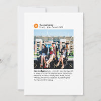Hashtag Invitación a la fiesta de graduación de gr