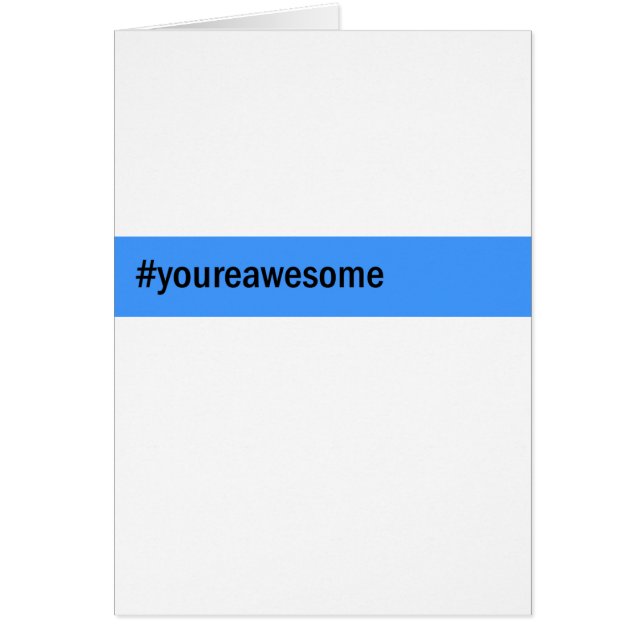 hashtag #yourawesome (Frente)