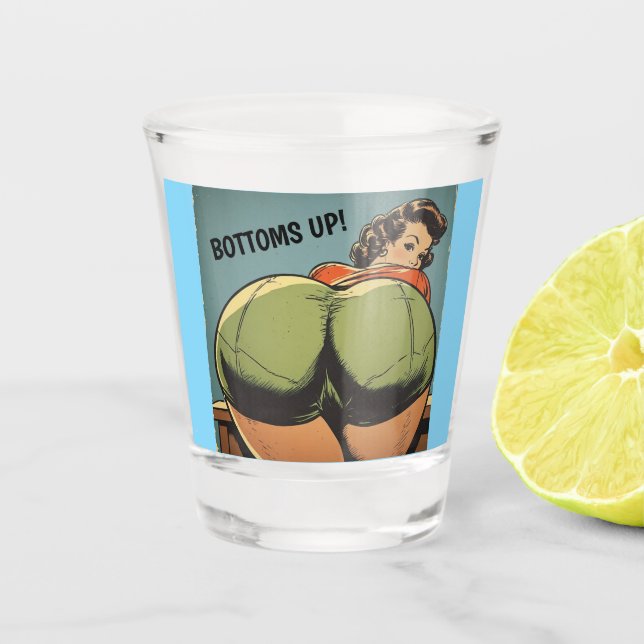 ¡HASTA EL FONDO! VASO DE CHUPITO DE CULO (Anverso)
