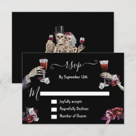 Hasta Gótico de Muerte Tarjetas de respuesta Skele
