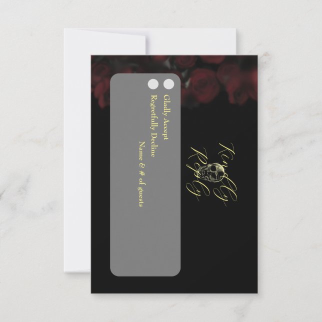 Hasta la muerte, compartimos tarjetas RSVP (Anverso)