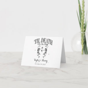 Hasta La Muerte Nos Hacen Invitaciones De Boda Dob