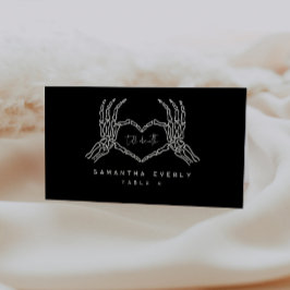 Hasta la muerte Tarjetas de Lugar Gótica Boda