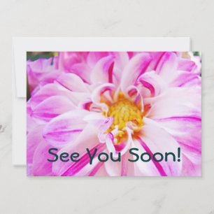 ¡Hasta pronto! Invitaciones Eventos Dahlias person