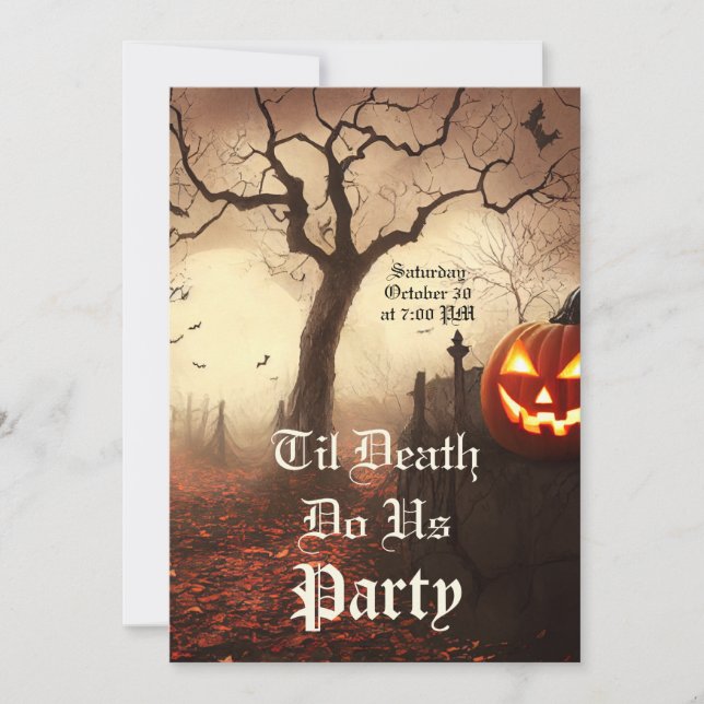 Hasta que la muerte nos haga la invitación Fiesta  (Anverso)