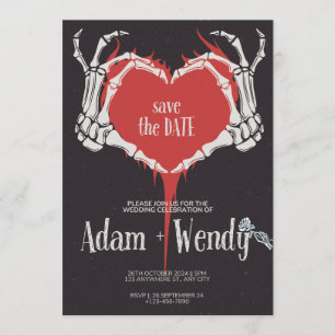 Hasta que la Muerte nos Separe Invitación de Boda