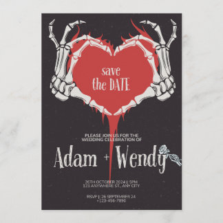 Hasta que la Muerte nos Separe Invitación de Boda