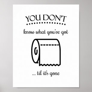 Hasta que se acabó el papel higiénico Funny arte e