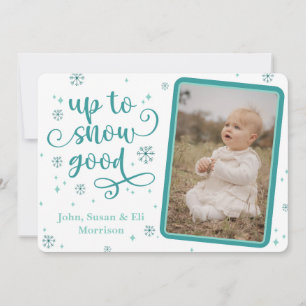 Hasta tarjeta de vacaciones de nieve buena