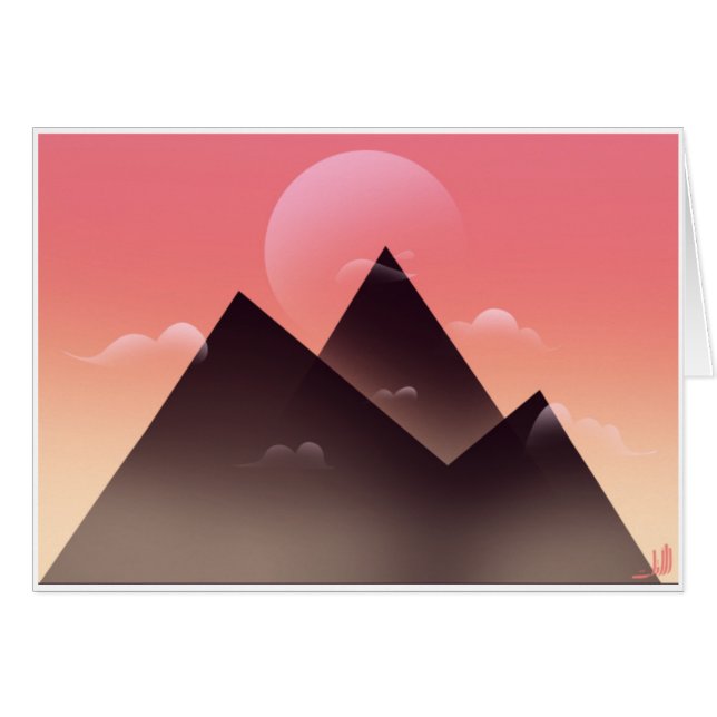 hasta tarjeta del amanecer (Anverso (Horizontal))