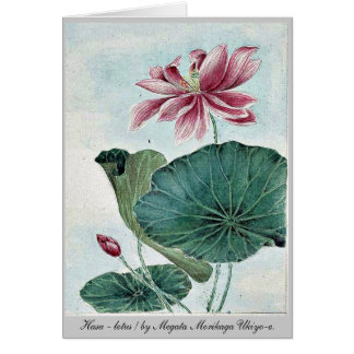 Hasu - loto/por Megata Morikaga Ukiyo-e.