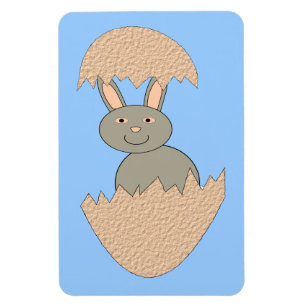 Hatching de conejitos de huevo de imán raro