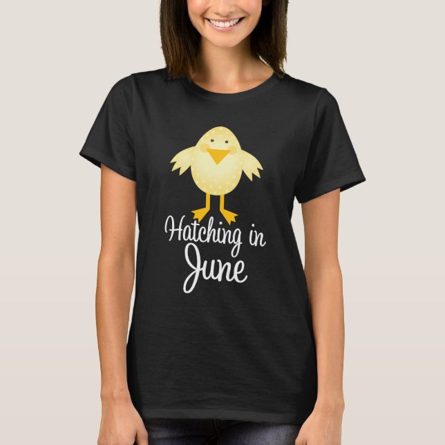 Hatching In June Maternity Corta Camiseta A Las Da (Anverso)
