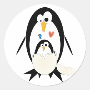 Hatching Penguin Pegatinas