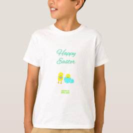 Hatchlings de Pascua Boys Camiseta Básica Blanca