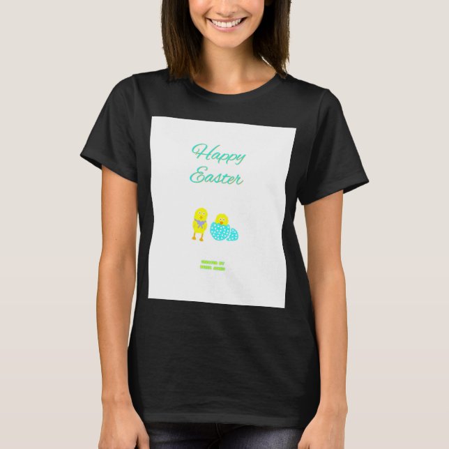 Hatchlings de Pascua Camiseta para mujeres Black B (Anverso)