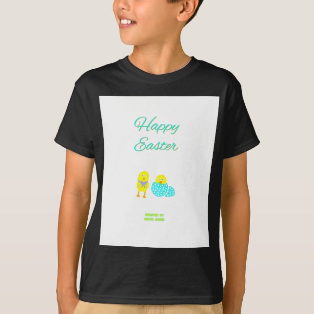 Hatchlings de Pascua Niños Camiseta Black Basic (Anverso)