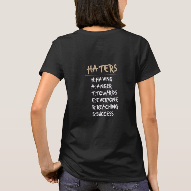 Haters - Camiseta en T (Reverso)