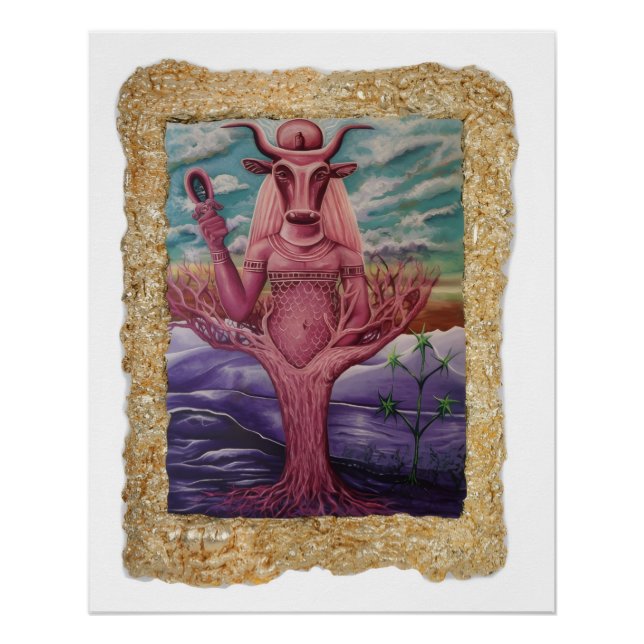 Hathor art poster de Nefertara (Anverso)