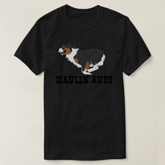 HAULIN’ AUSS (trío negro) Camiseta clásica.png (Diseño del anverso)