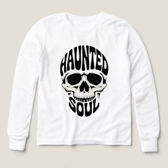 Haunted Soul Skull Typography (Diseño frontal)