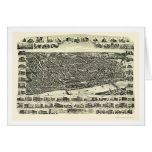 Haverhill, mapa panorámico de las MAMÁES - 1893