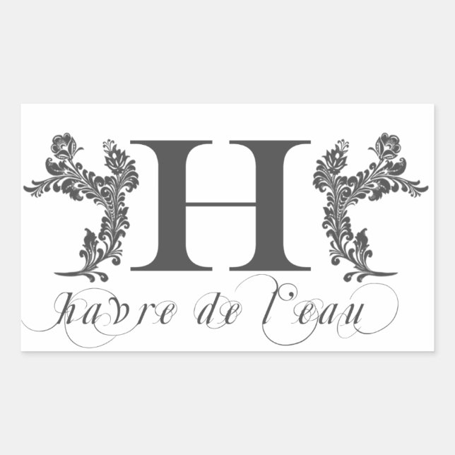 Haverleau: Pegatina Rectangle (Anverso)