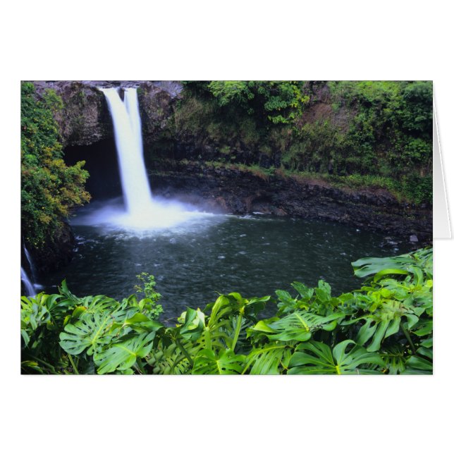 Hawái, Isla Grande, Hilo, Cataratas del Arcoíris,  (Anverso (Horizontal))