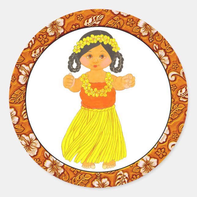 Hawái ~ Pegatinas Chicas de Hawái (Anverso)