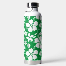 HAWAIAN HULA (HIBISCUS) BOTELLA DE AGUA VERDE