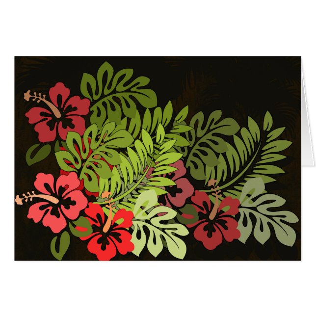 Hawaii Aloha Flower Art Print (Anverso (Horizontal))