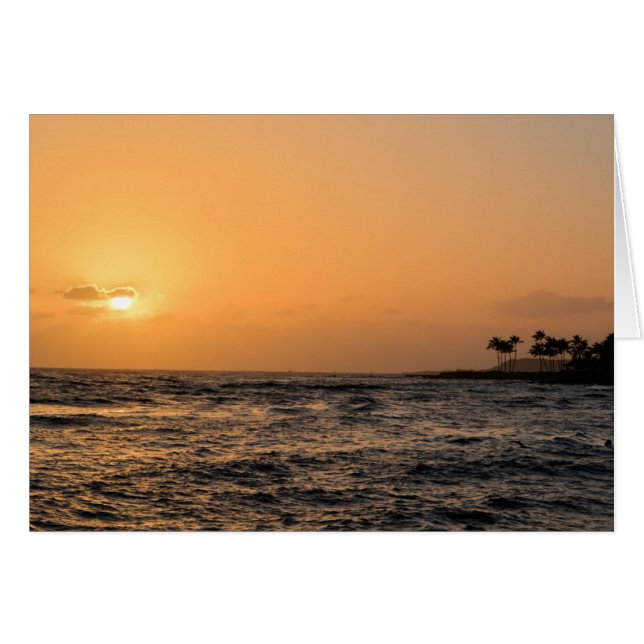 Hawaii Sunset (Anverso (Horizontal))