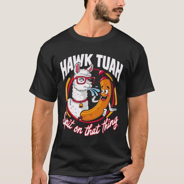 Hawk Tuah escupe en esa camiseta clásica (Anverso)