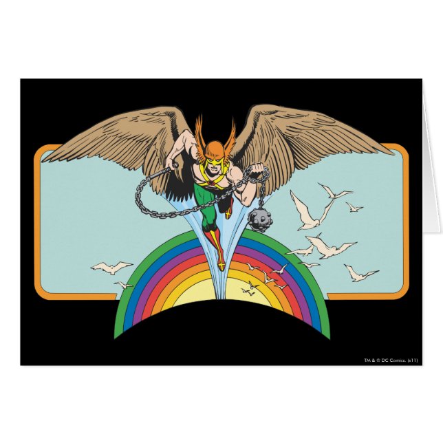 Hawkman vuela a través del cielo (Anverso (Horizontal))